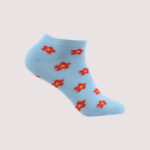 Children Cherry Blossom Floral Ankle Socks – 6 Assorted Colors – 1 Dozen (12 Pairs) - Image 5