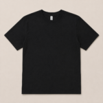 Men’s Basic Short Sleeve Crew Neck T-Shirt – Black - Image 3