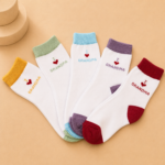 Women’s & Children’s I Love Grandma Ankle Socks – 5 Assorted Colors,  (10 Pairs) - Image 3