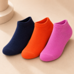 Women’s & Children’s Solid Color Ankle Socks – 3 Assorted Colors, 1 Dozen (12 Pairs)