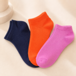 Women’s & Children’s Solid Color Ankle Socks – 3 Assorted Colors, 1 Dozen (12 Pairs) - Image 3