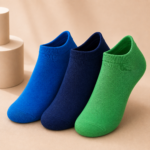 Women’s & Children’s Solid Color Ankle Socks – 3 Assorted Colors, 1 Dozen (12 Pairs)