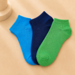Women’s & Children’s Solid Color Ankle Socks – 3 Assorted Colors, 1 Dozen (12 Pairs) - Image 3