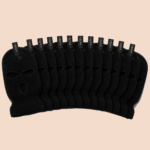 Men’s Black 3-Hole Knit Balaclava Ski Mask – Full Face & Neck Cover - Image 2