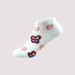 Children's Butterfly Ankle Socks – 6 Assorted Colors – 1 Dozen (12 Pairs) - Image 2