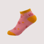 Children's Butterfly & Dot Ankle Socks – 5 Assorted Colors – 1 Dozen (12 Pairs) - Image 2