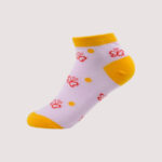 Children's Butterfly & Dot Ankle Socks – 5 Assorted Colors – 1 Dozen (12 Pairs) - Image 4