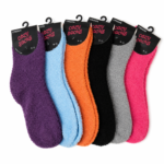 Women’s Cozy Fuzzy Socks – Solid Colors - Image 3