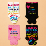 Unisex & Children’s Colorful Birthday Crew Socks – 1 Dozen (12 Pairs) - Image 4