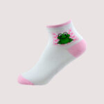 Children’s Frog Ankle Socks – 6 Assorted Colors – 1 Dozen (12 Pairs) - Image 4