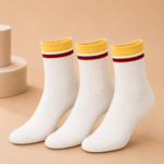 Unisex & Children’s Colorful Geometric Crew Socks – 1 Dozen (12 Pairs) - Image 2