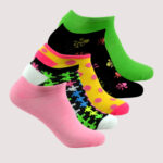 Children's Mix Design Ankle Socks – 6 Assorted Designs & Colors – 1 Dozen (12 Pairs)