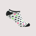 Children's Monster & Polka Dot Ankle Socks – 4 Assorted Designs & Colors – 1 Dozen (12 Pairs) - Image 3