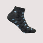 Children Skull & Argyle Ankle Socks – 3 Assorted Colors – 1 Dozen (12 Pairs) - Image 2