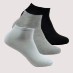 Children Solid Color Ankle Socks – 3 Assorted Colors – 1 Dozen (12 Pairs)
