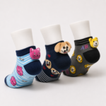 Children Spandex Animal Pom Pom Kids Socks-2 – 6 Assorted Designs & Colors – 1 Dozen (12 Pairs) - Image 5