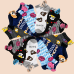 Children Spandex Animal Pom Pom Kids Socks-2 – 6 Assorted Designs & Colors – 1 Dozen (12 Pairs) - Image 7