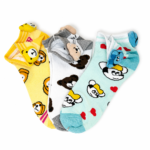 Children Spandex Animal Pom Pom Kids Socks – 6 Assorted Designs & Colors – 1 Dozen (12 Pairs) - Image 6