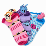 Children Spandex Animal Pom Pom Kids Socks – 6 Assorted Designs & Colors – 1 Dozen (12 Pairs) - Image 7