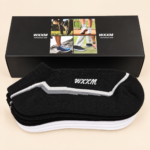 WXXM Low Cut Athletic Socks – Black & White – 1 Dozen (12 Pairs)