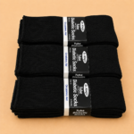 Dr. King's Tube Diabetic Socks – Non-Binding Band-Free Design –Black – 1 Dozen (12 Pairs)